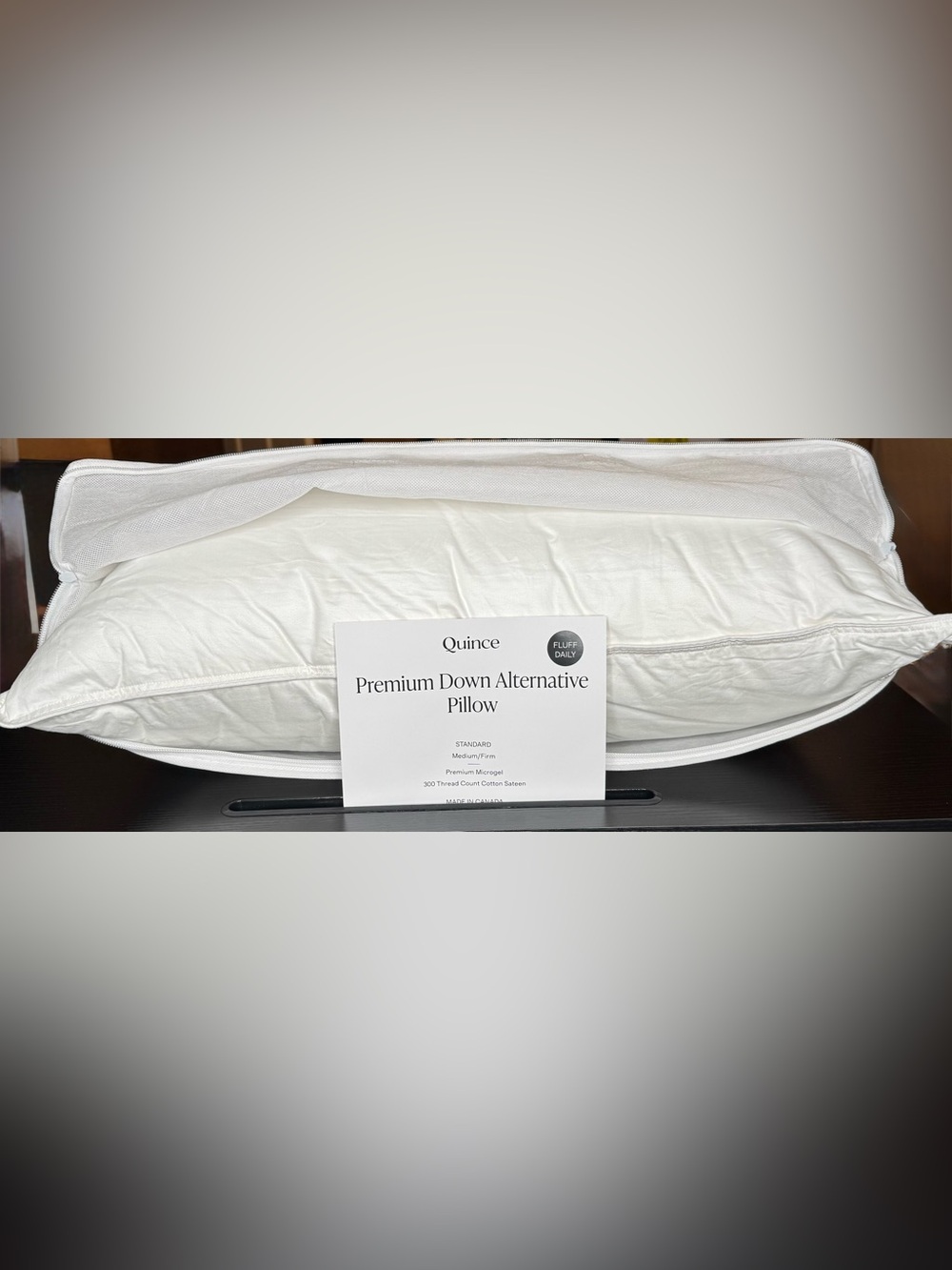 Quince Premium Down Alternative Pillow | Standard | Medium/Firm | NWOT - Picture 3 of 5